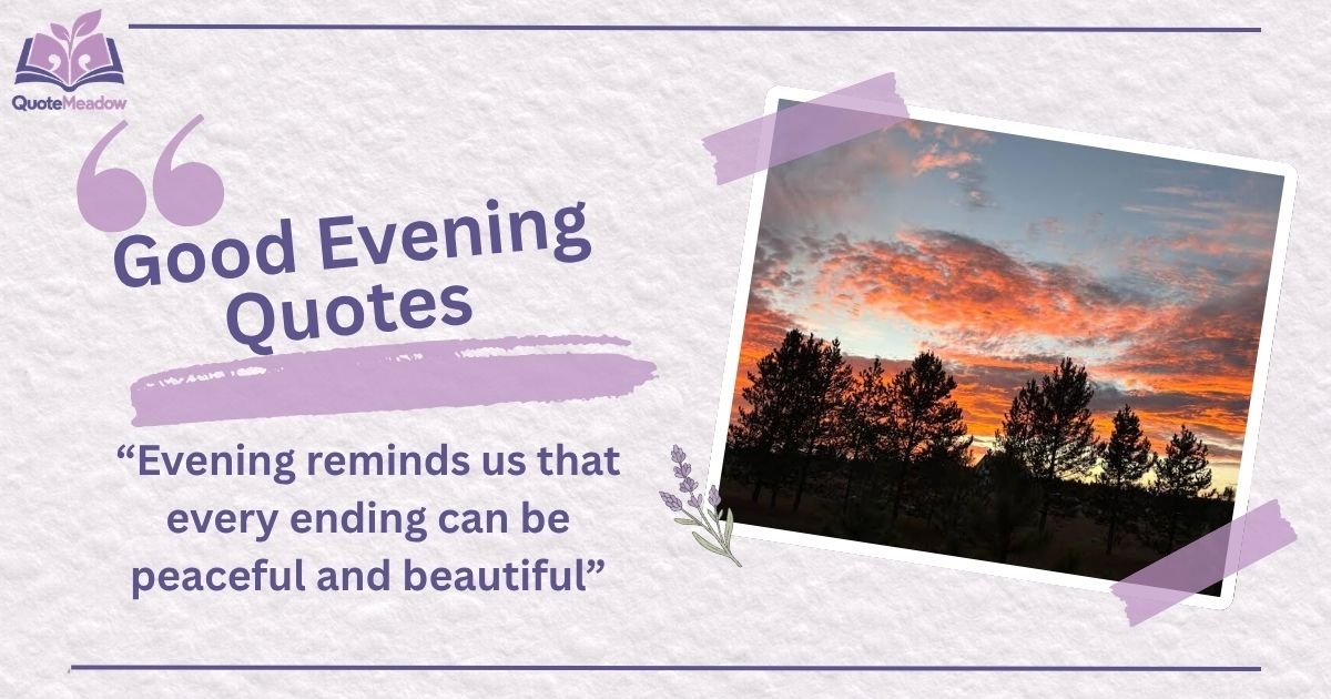 Good Evening Quotes in English